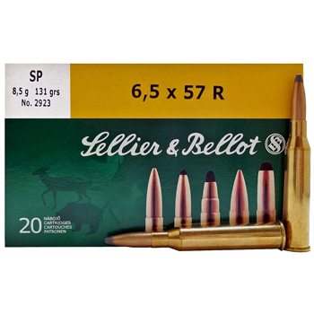 6.5x57mm Mauser 131gr SP Sellier & Bellot Ammo Box (20 rds)