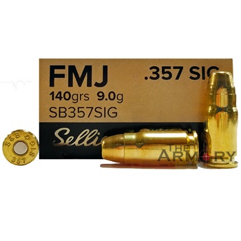 357 Sig 140gr FMJ Sellier & Bellot Ammo Case (1000 rds)