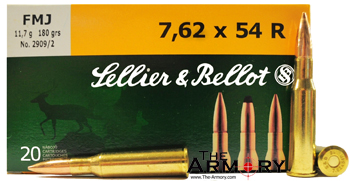 Buy This 7.62x54r 180gr FMJ Sellier & Bellot Ammo for Sale