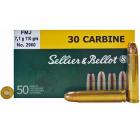 30 (M1) Carbine 110gr FMJ Sellier & Bellot Ammo Case (1000 rds)
