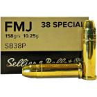38 Special 158gr FMJ Sellier & Bellot Ammo Case (1000 rds)