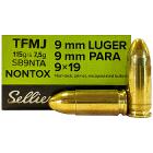 9mm Luger (9x19mm) 115gr Non-Toxic TFMJ Sellier & Bellot Ammo Box (50 rds)