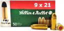 9x21mm 115gr FMJ Sellier & Bellot Ammo Box (50 rds)