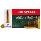 38 Special 158gr SP Sellier & Bellot Ammo Box (50 rds)