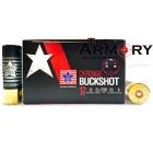 12 GA 2-3/4" Defensive Buckshot 00B 9-Pellet Stars and Stripes Ammo Case (250 rds)