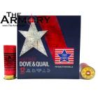 12 GA 2-3/4" Lead Shot Dove & Quail #8 Bird Shot (1oz) Stars and Stripes Ammo Case (250 rds)