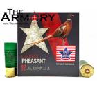12 GA 2-3/4" Lead Shot Pheasant #4 Bird Shot (1-1/4oz) Stars and Stripes Ammo Case (250 rds)