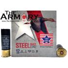 12 GA 3" Steel Shot BB Bird Shot (1-1/8oz) Stars and Stripes Ammo Box (25 rds)