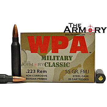 223 Remington (5.56x45mm) 55gr FMJ Wolf WPA MC Ammo Case (1000 rds)