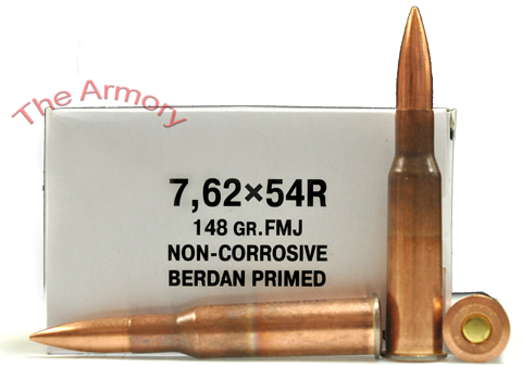 Buy This 7.62x54r 148 gr FMJ Novosibirsk Non-Corrosive Ammo for Sale