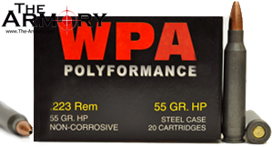 Wolf Polyformance 223 Ammo 55gr HP - 20 Round Box