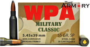 5.45x39mm 55gr SP Wolf MC Ammo Box (30 rds)