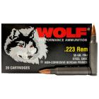 223 Remington (5.56x45mm) 55gr FMJ Wolf Performance Ammo Case (1000 rds)