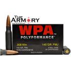 308 Winchester (7.62x51mm) 145gr FMJ Wolf WPA Polyformance Ammo (500 rds in a 50 Cal Ammo Can)