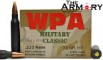 223 Remington (5.56x45mm) 55gr HP Wolf WPA MC Case (1000rds)
