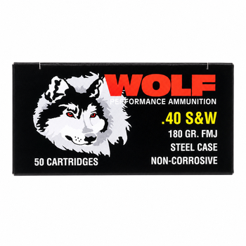 Buy This 40 S&W 180 gr FMJ Wolf Ammo for Sale