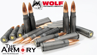 7.62x39 123gr FMJ Wolf Performance Ammo in a PA120 Ammo Can (1000 rds)