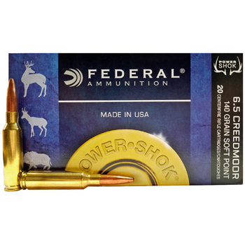 6.5 Creedmoor 140gr SP Federal Power-Shok Ammo Box (20 rds)