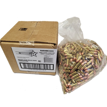 9mm Luger 115gr FMJ Federal Independence Ammo Case (1000 rds)