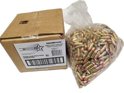 Federal Independence 9mm 115gr Federal Bulk Ammo 