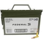 223 Remington (5.56x45mm) 55gr FMJ Federal XM193 Lake City Ammo Can (400 rds)
