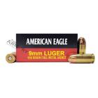 9mm Luger (9x19mm) 115gr FMJ Federal American Eagle Ammo Box (50 rds)