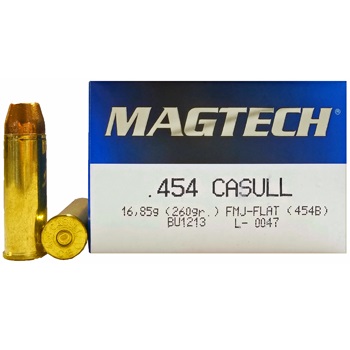 454 Casull 260gr FMJ Magtech Ammo Box (20 rds)