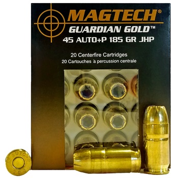 45 Auto+P 185gr JHP Guardian Gold Magtech Ammo Box (20 rds)