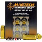 40 S&W 180gr JHP Guardian Gold Magtech Ammo Box (20 rds)