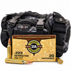 223 Rem 55gr FMJ Patriot Sports 200rd + Black Python Range Bag