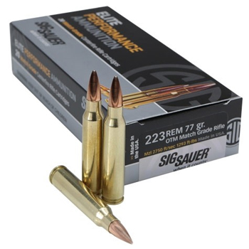 Sig 223 Match Ammo 77gr Elite For Sale
