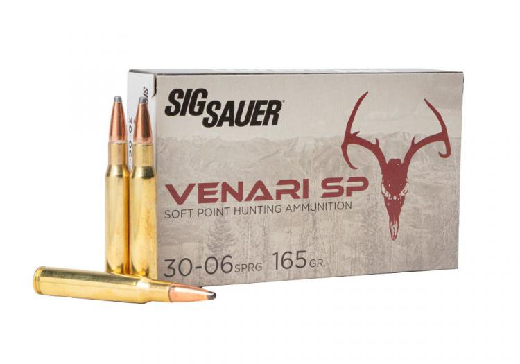 30-06 Springfield 165gr Soft Point Sig Sauer Venari Ammo Box (20 rds)