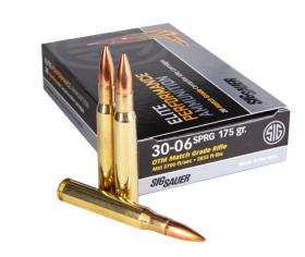 30-06 Springfield 175gr OTM Match Grade Sig Sauer Elite Performance Ammo Box (20 rds)