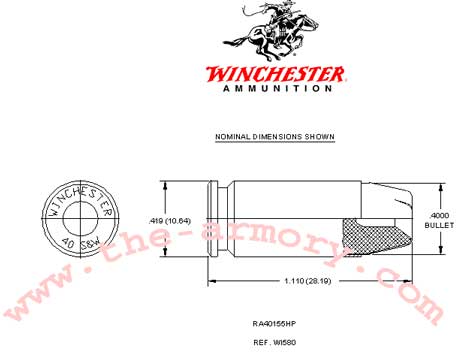 Buy This 40 S&W 155gr JHP Winchester Ranger Ammo for Sale