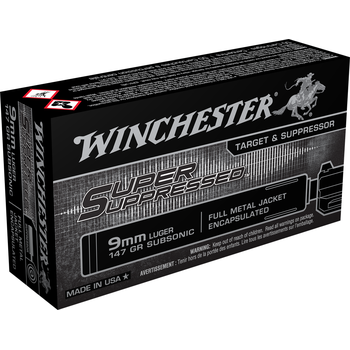 Buy This 9mm Luger (9x19mm) 147 gr TCMC Winchester Subsonic Ammo for Sale